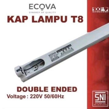 Kap Lampu/ Rumah Lampu TL T8 120cm Ecova