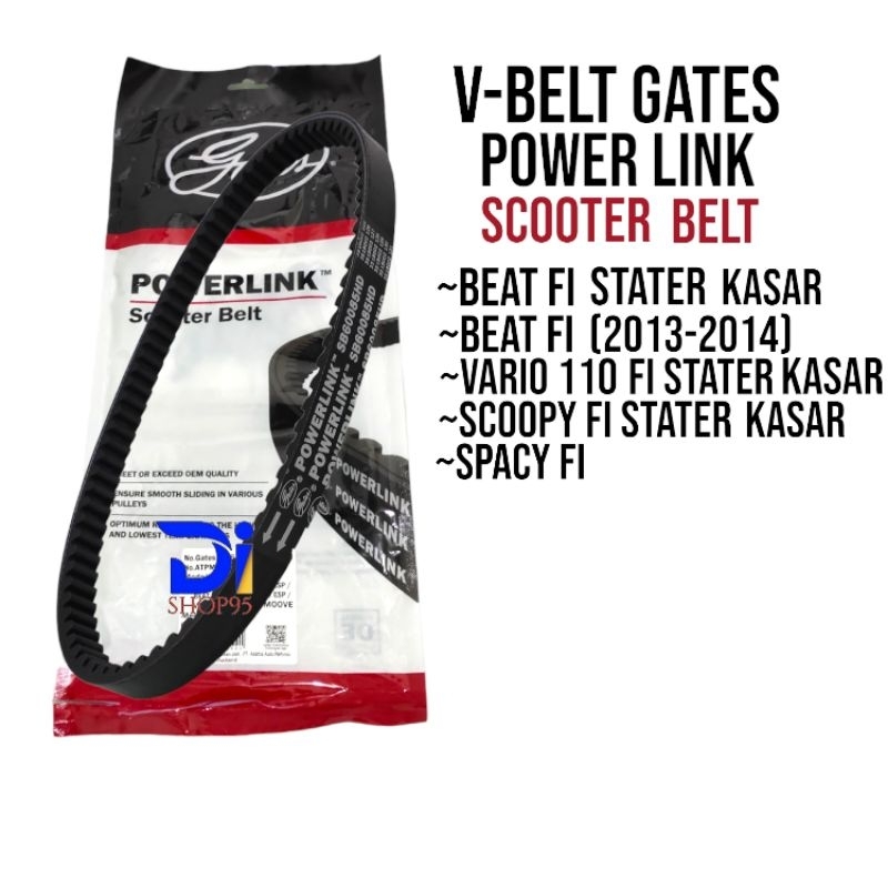 VANBELT ONLY GATES KZL BEAT FI STATER KASAR V-BELT ORIGINAL POWERLINK BEAT FI 2013-2014 V BELT VARIO