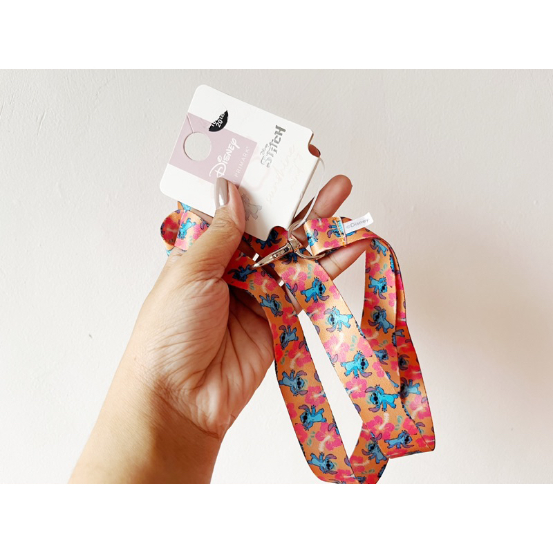 

Tali Lanyard Stitch orange untuk ID card gantungan kunci