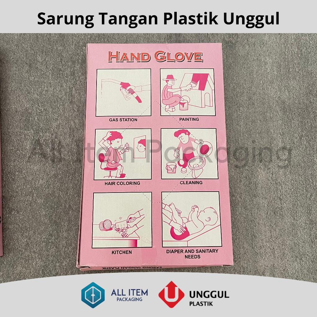 Sarung Tangan Plastik Unggul / Hand Glove @100 Pcs