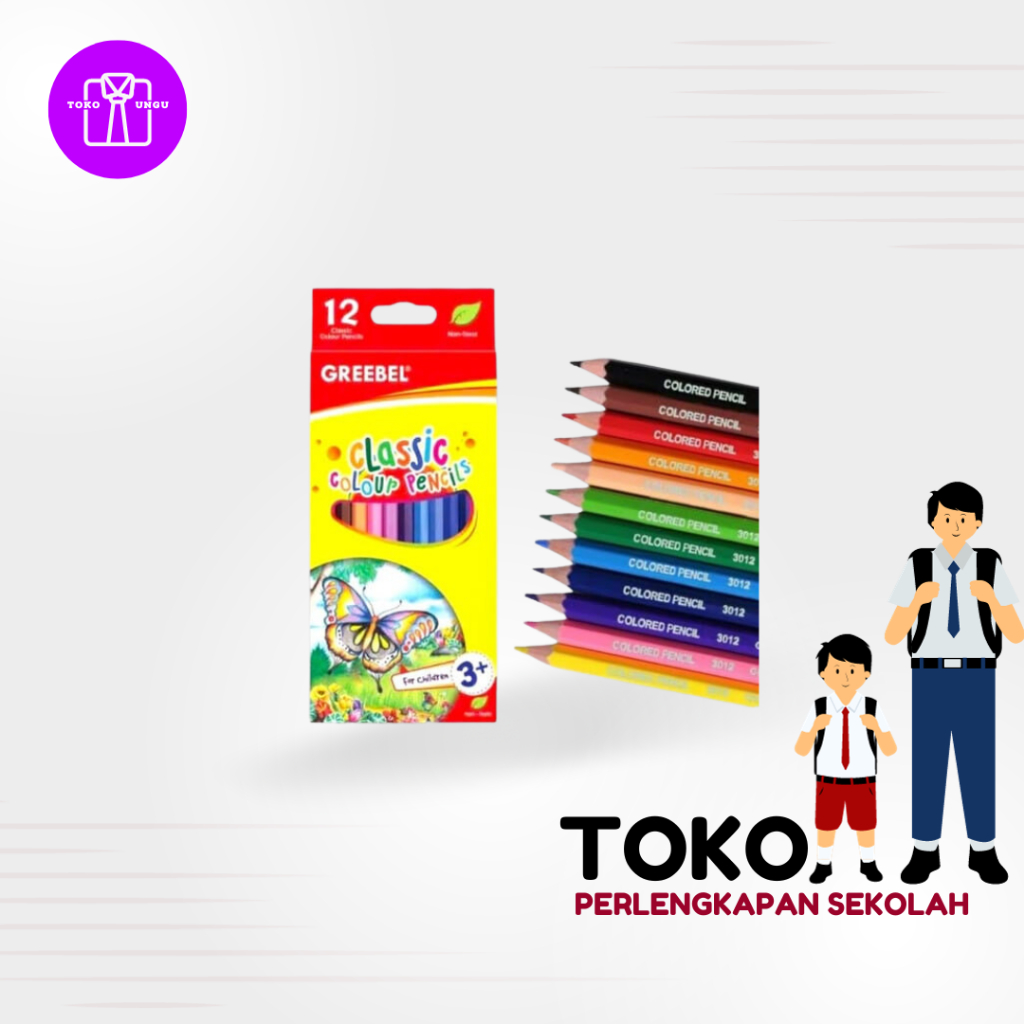 

Pensil Warna GREEBEL Isi 12 Warna
