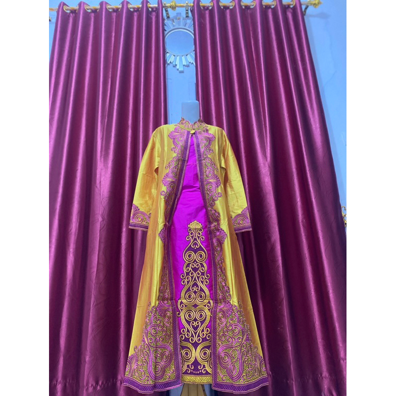 Gamis Morena Taveta Dove Bordir