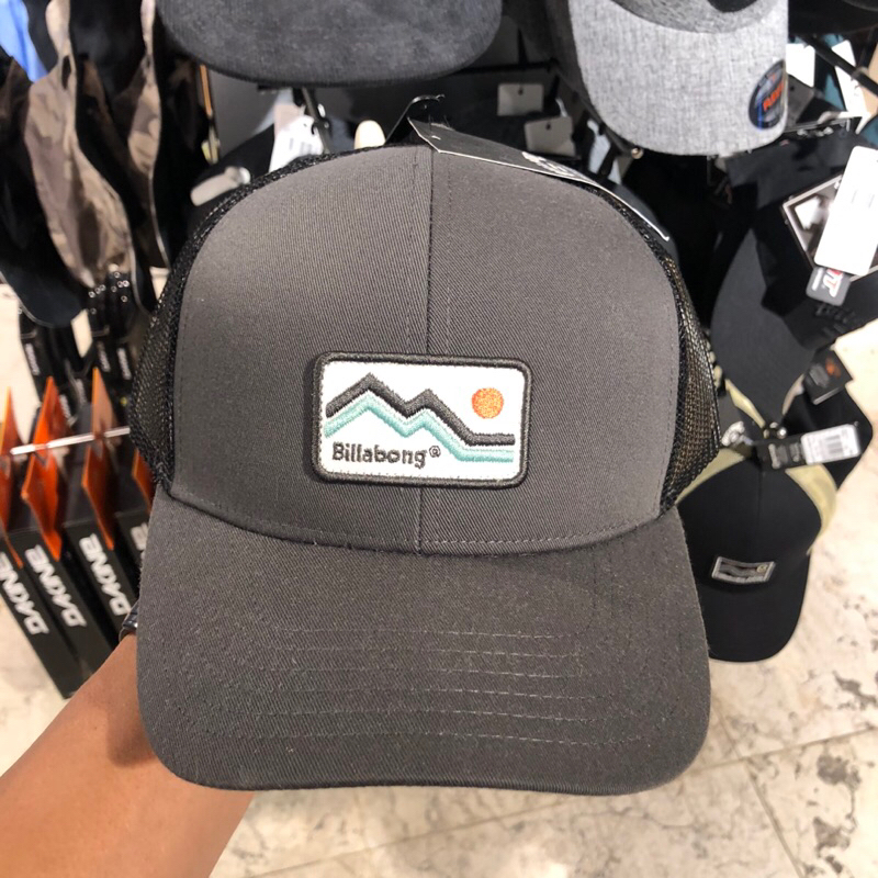 topi billabong original walled adiv trucker raven cap