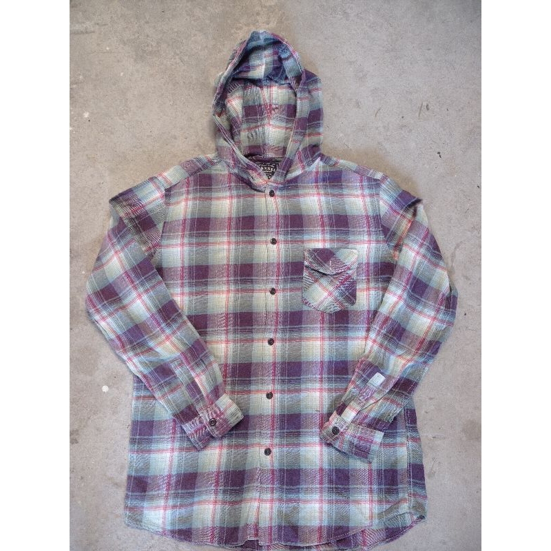 flannel hoodie uniqlo uniklo bekas second original