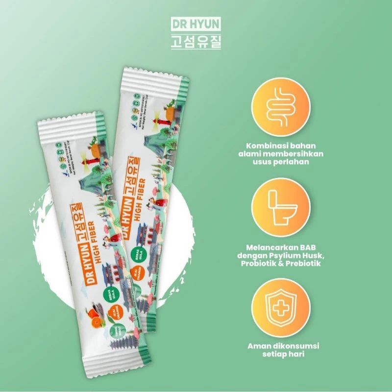 DR HYUN FIBER DRINK 15 SASET DR HYUN FIBER DRINK DIET DETOKS BPOM HALAL
