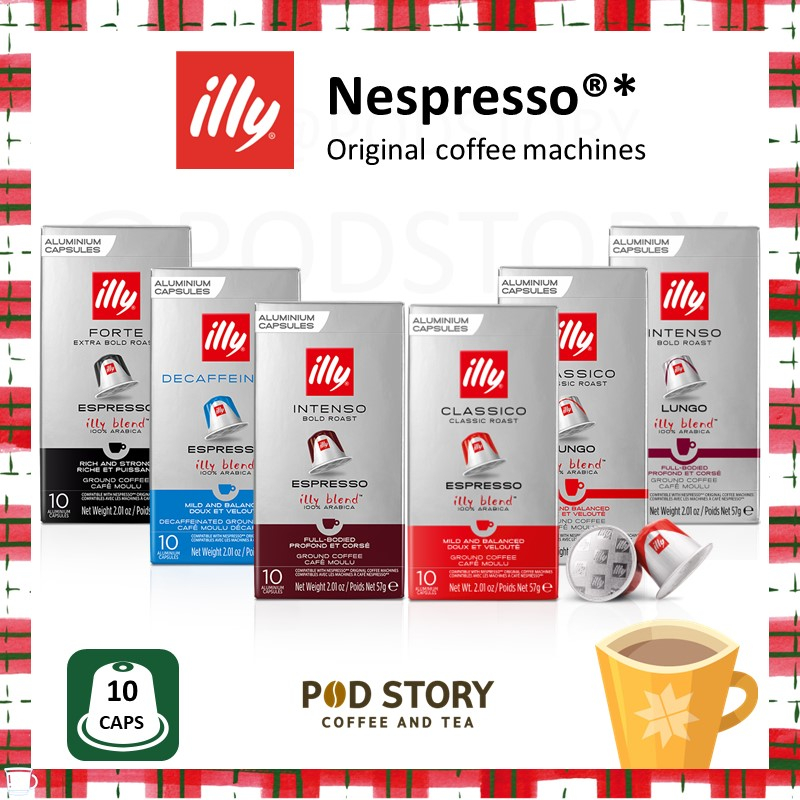 

Nespresso illy Coffee Capsules/Kopi kapsul (Compatible Machine) 10 Cap