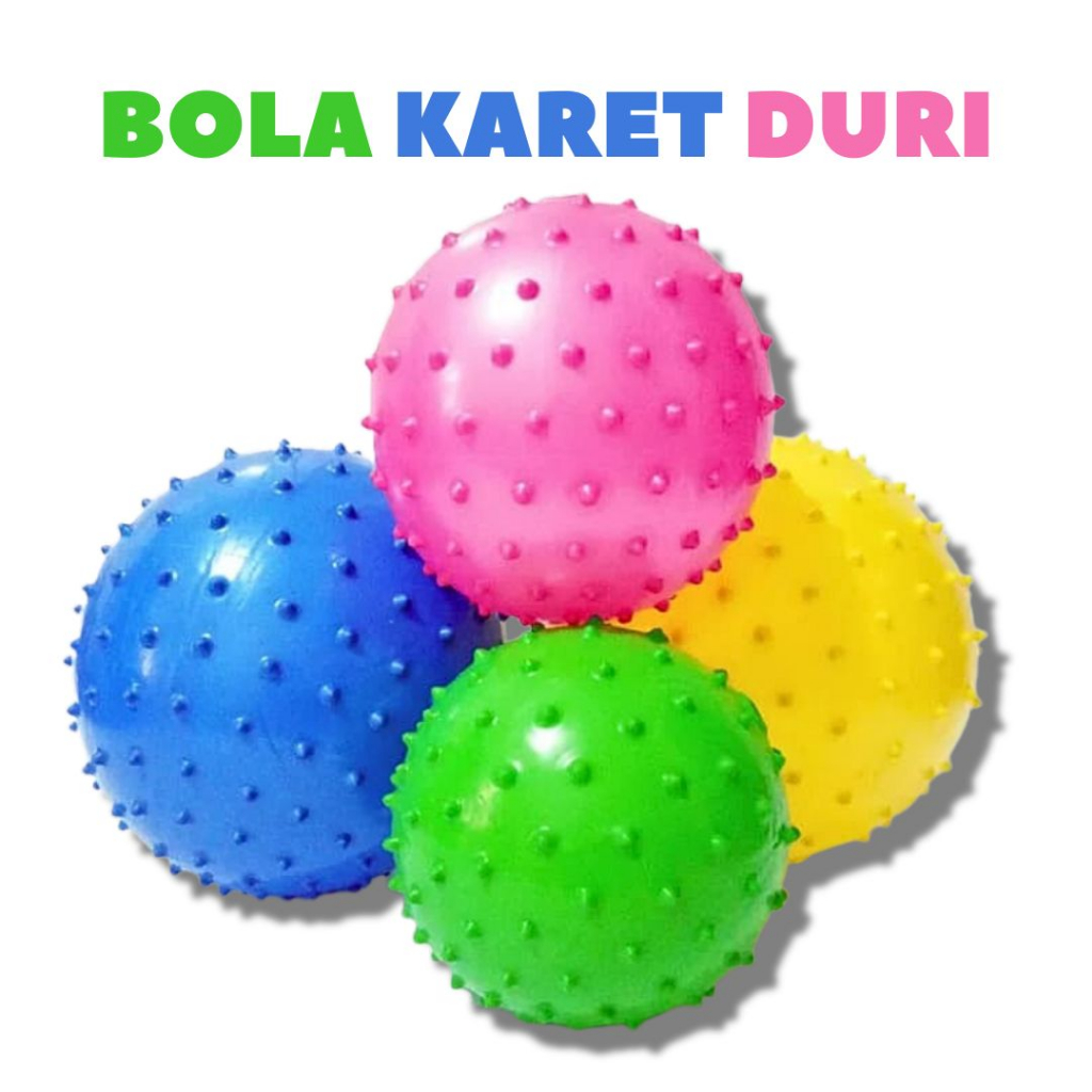 MAINAN BOLA KARET DURI BOLA DURI BOLA KARET ANAK BOLA KARAKTER