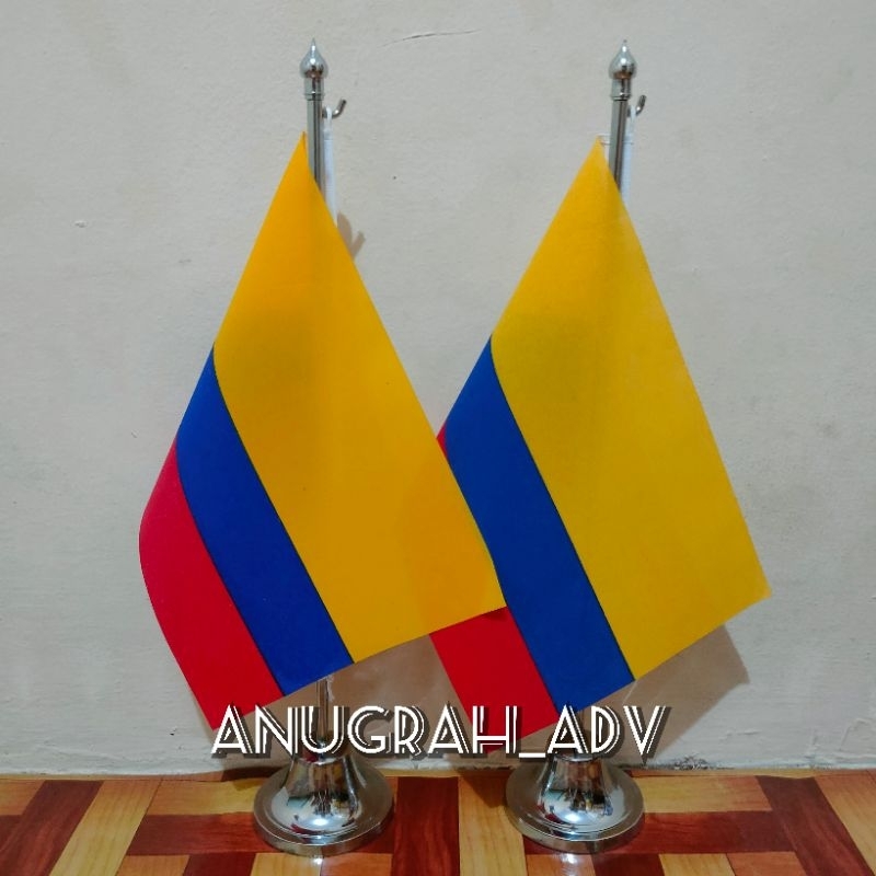 

tiang stainless bendera meja KOLOMBIA