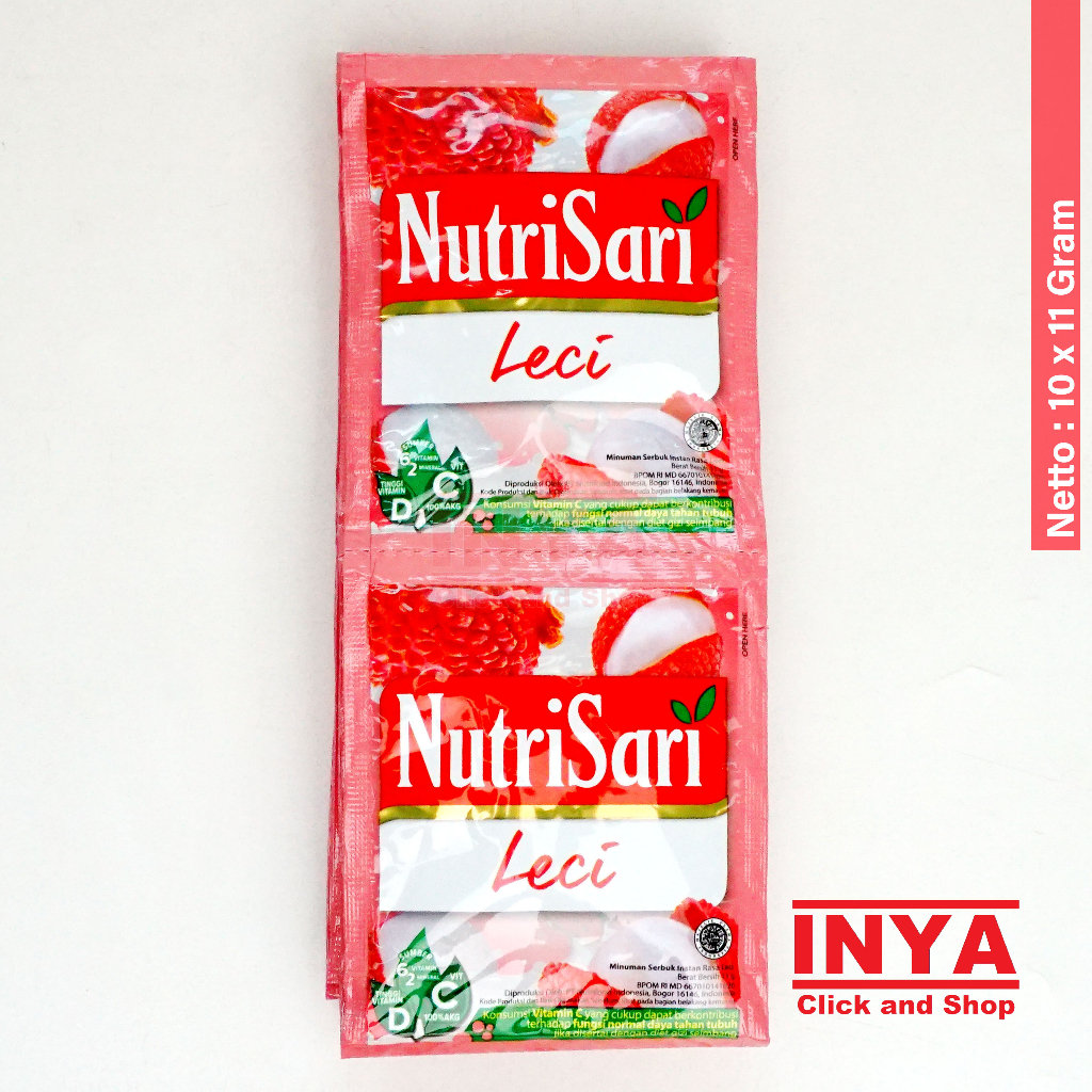 

NutriSari Leci 10x11gr Renceng - Minuman Serbuk - Instant Powder Drink