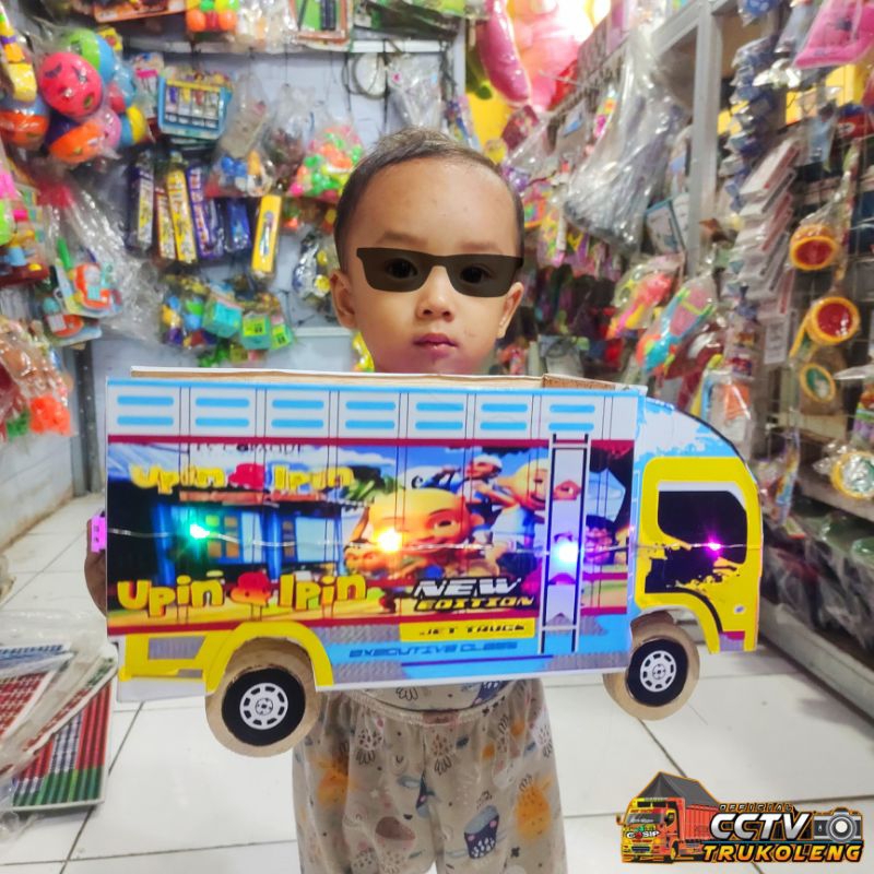 Miniatur Truk Oleng Tanpa Atap - Mainan Truk dari kayu terlaris