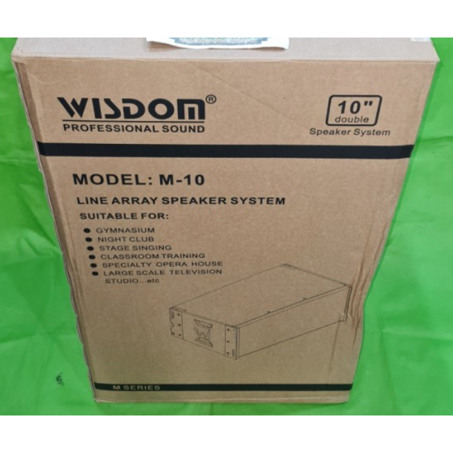(JUAL 1 BUAH) Speaker Line Array Wisdom M10 / M-10 Pasif 10 inch Dobel