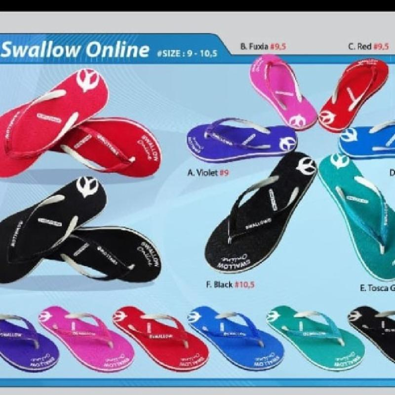 SWALLOW ONLINE (ISI 1/2 LUSIN) GROSIRAN SANDAL JEPIT WANITA ANTI SELIP