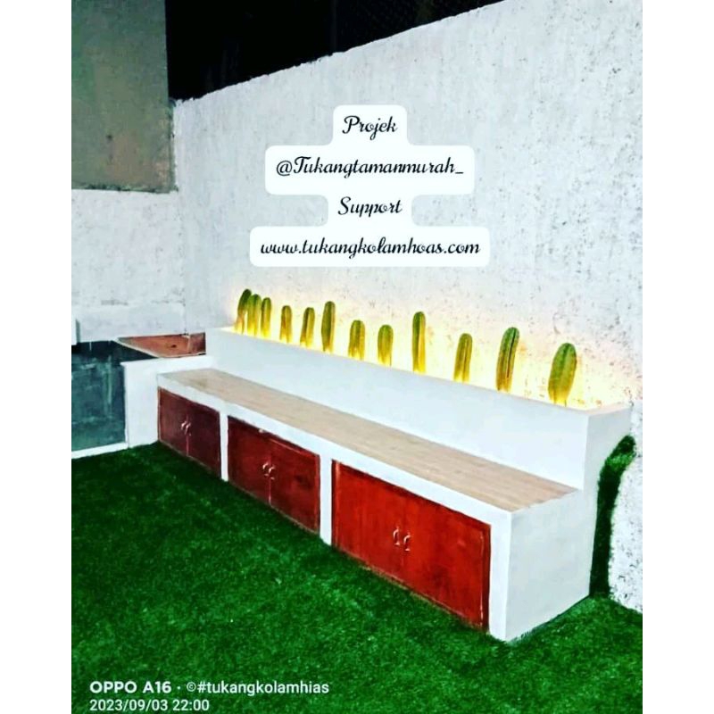 bangku taman minimalis.