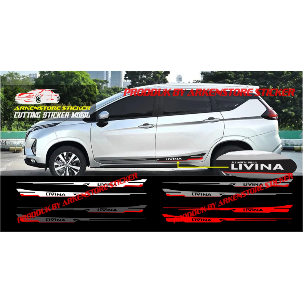Cutting sticker stiker mobil all new nissan livina sticker list mobil nissan all new nissan livina