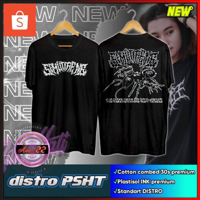 KAOS PSHT SEMUT IRENG SIMPLE KAOS KEREN COD (KODE B1)
