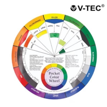 

V-Tec Artist's COLOUR Wheel / ColoUR Wheel 14 Cm Roda Panduan Warna ++