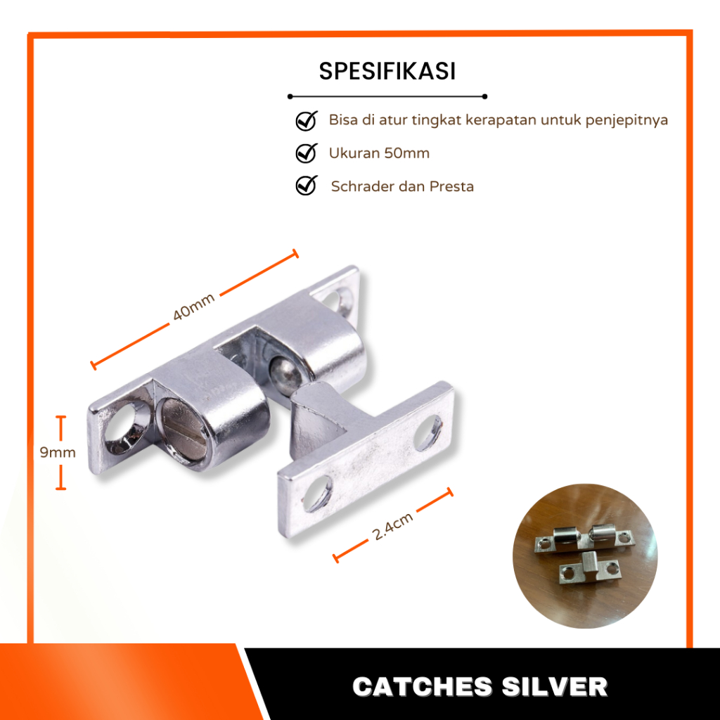 Catches Pengunci Otomatis Pintu Dorong Tarik Kunci Slot Jepit Capit Udang Penjepit Jepitan Buka Tutu