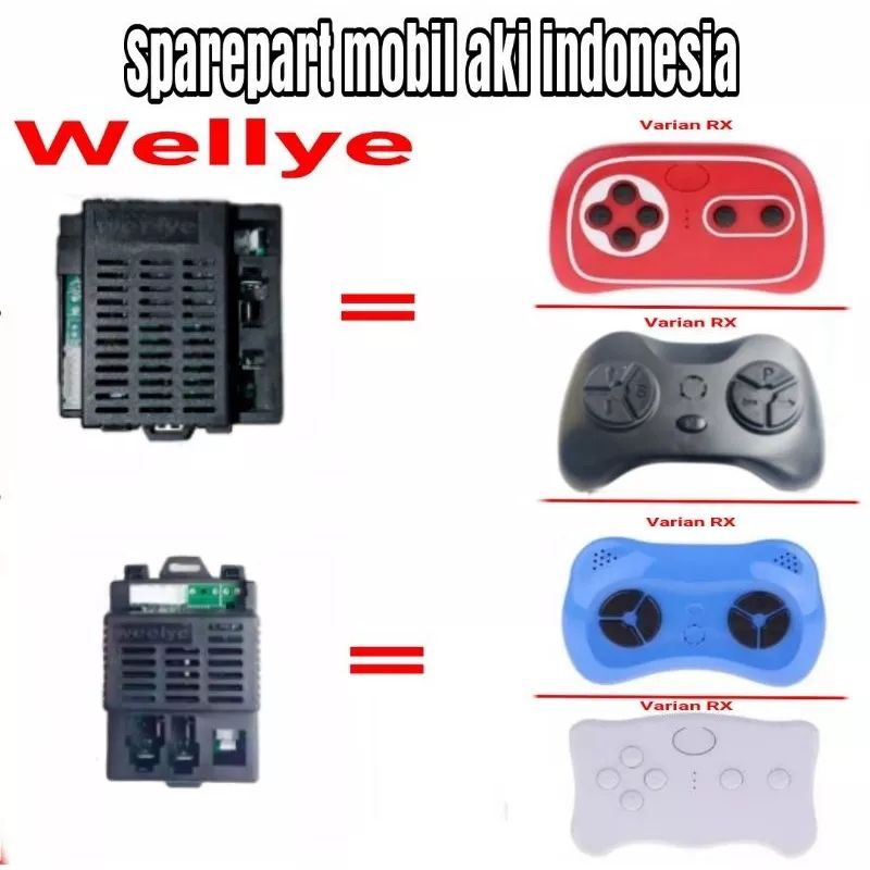 REMOT MESIN RECEIVER WELLYE/REMOT RECEIVER RX60 RX89/REMOT MESIN MOBIL AKI ANAK