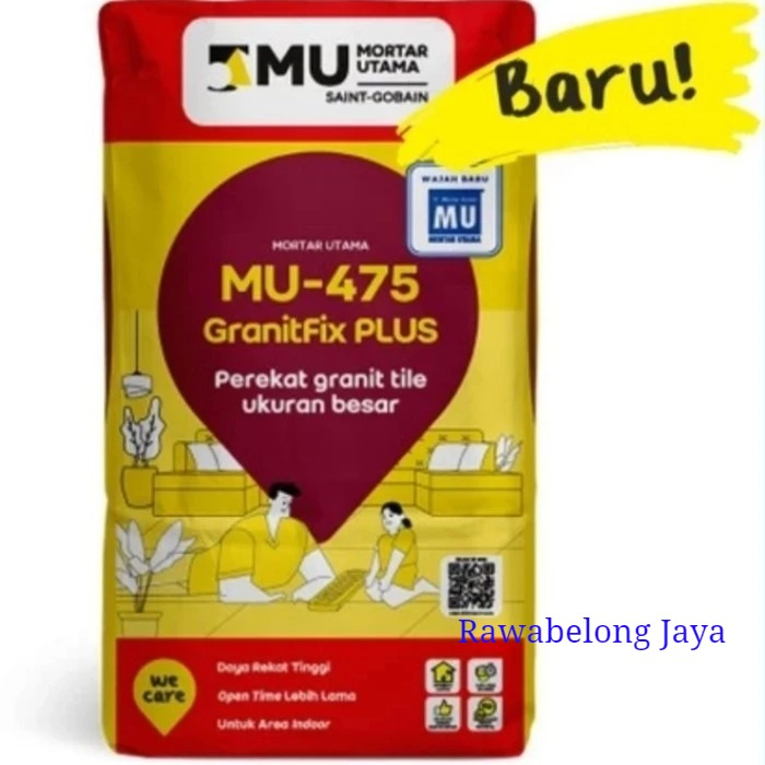 MU 475 Semen Instan Perekat Granit Ukuran Besar 25kg
