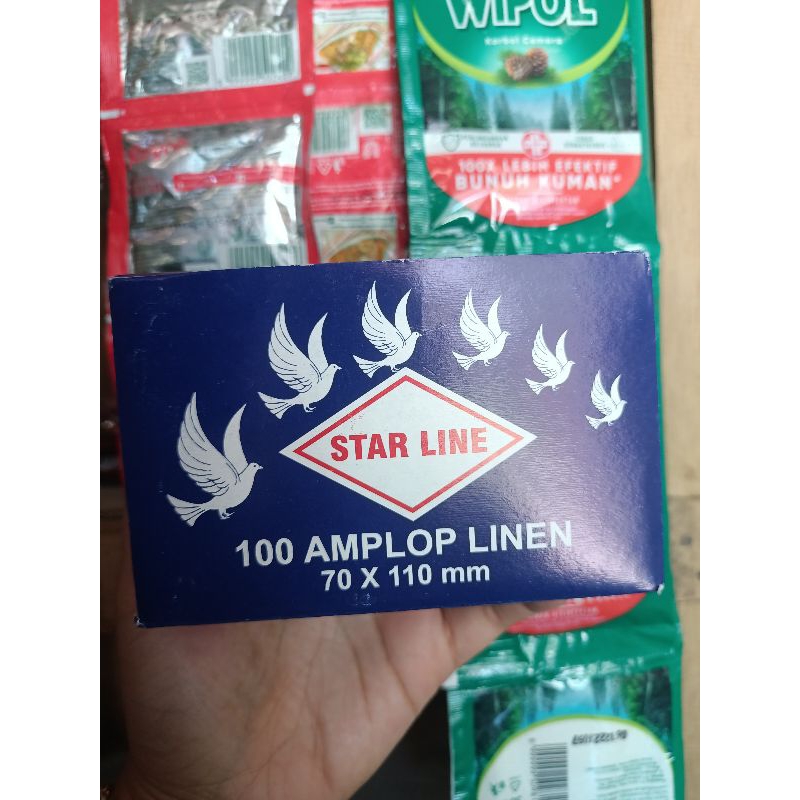 

AMPLOP KECIL 70x110mm isi 100