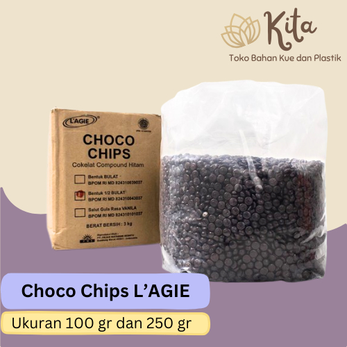 

L'Agie Choco Chips Cokelat dan Rainbow Repack 250 gr