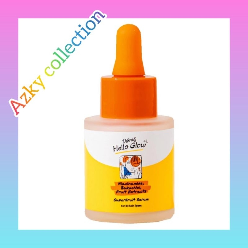 Dermies Hello Glow superfruit Serum 20ml | Serum Wajah | Serum anti Aging | Serum pencerah Wajah | S