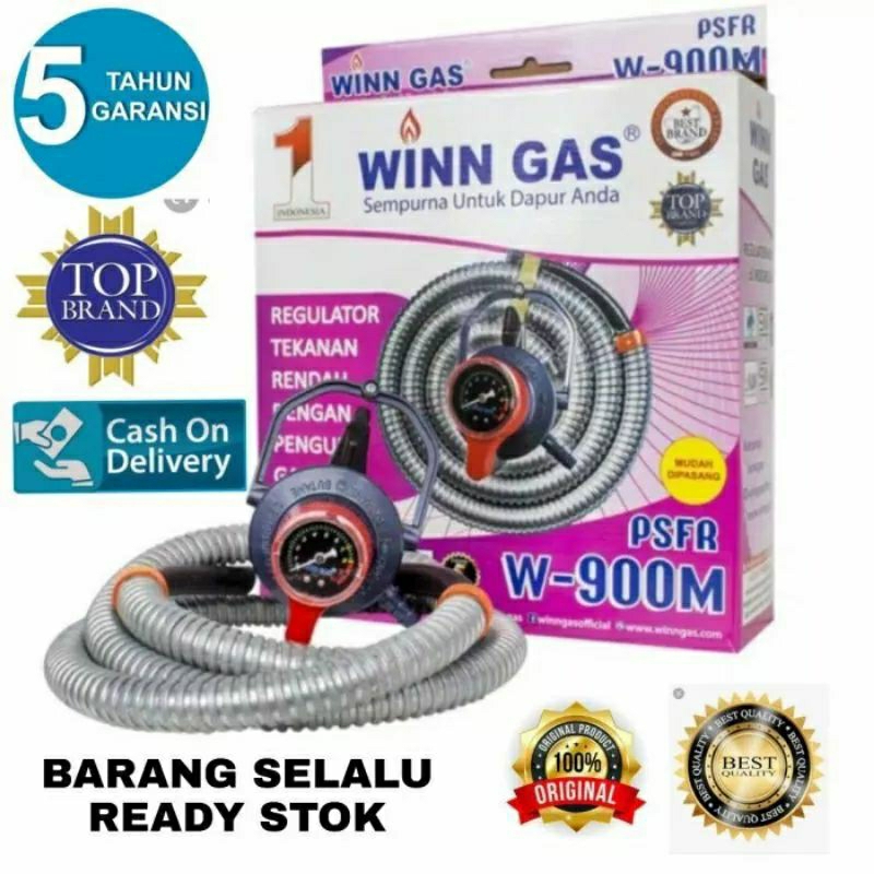 Regulator Winn Gas W-900 Pengunci Ganda/ Regulator double Kunci