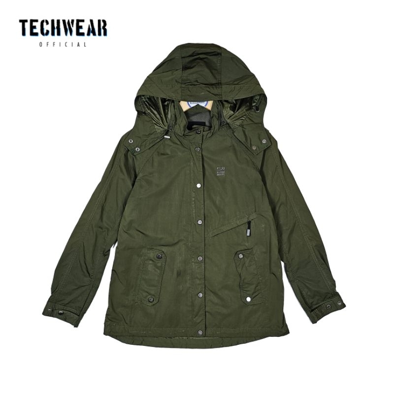 outdoor jacket parka parasut ALPINA BEAR TREK center pole TECHWEAR army