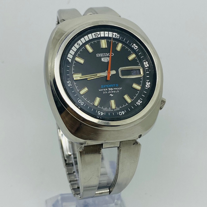 Seiko 5 Sport 5126-6010 Black Dial Made in Japan