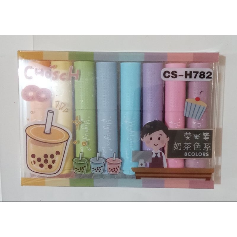 

highlighter chosch cs-h782 / stabilo 8 warna