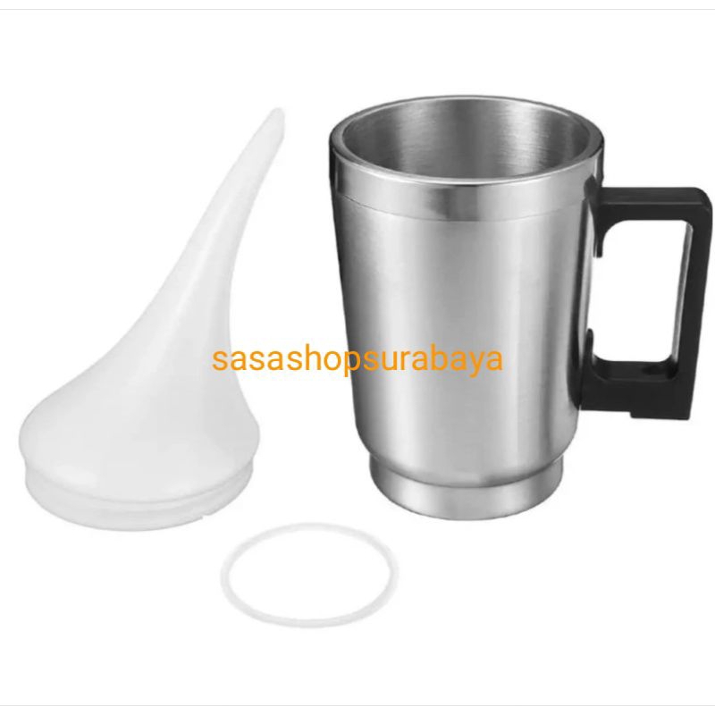 Mug Teko nano burn coating Gelas+corong