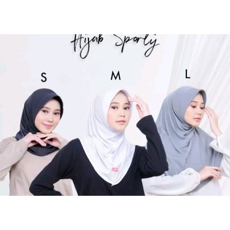 SALE  HIJAB SPORT Kerudung Olahraga size S M L hijab jersey premium
