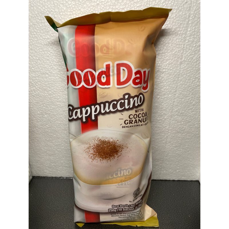 

Kopi Instant GOOD DAY Cappuccino 250 Gram isi (10 sachet x 25 Gram)