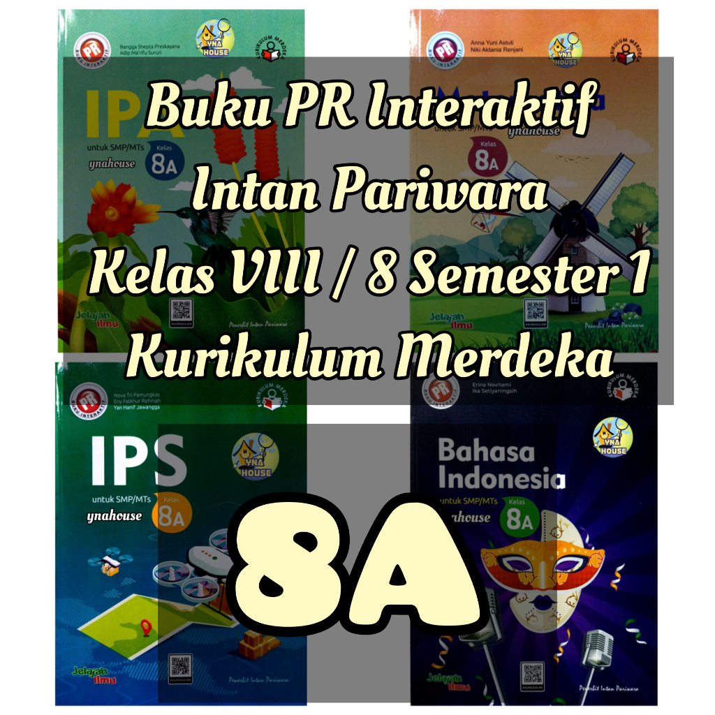 Buku LKS PR Intan Pariwara SMP/MTs Kelas VIII/8 Semester 1 Tahun 2023, K-13 / Kurikulum Merdeka, Mat