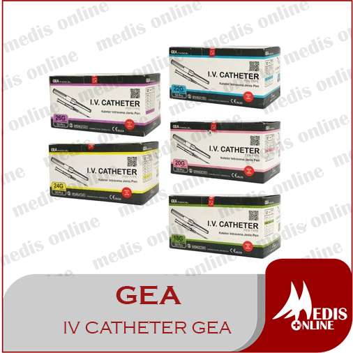 GEA IV CATHETER / IV CATHETER GEA / GEA IV / GEA - IV. Catheter Pen Type / Jarum Infus / Abbocath / 