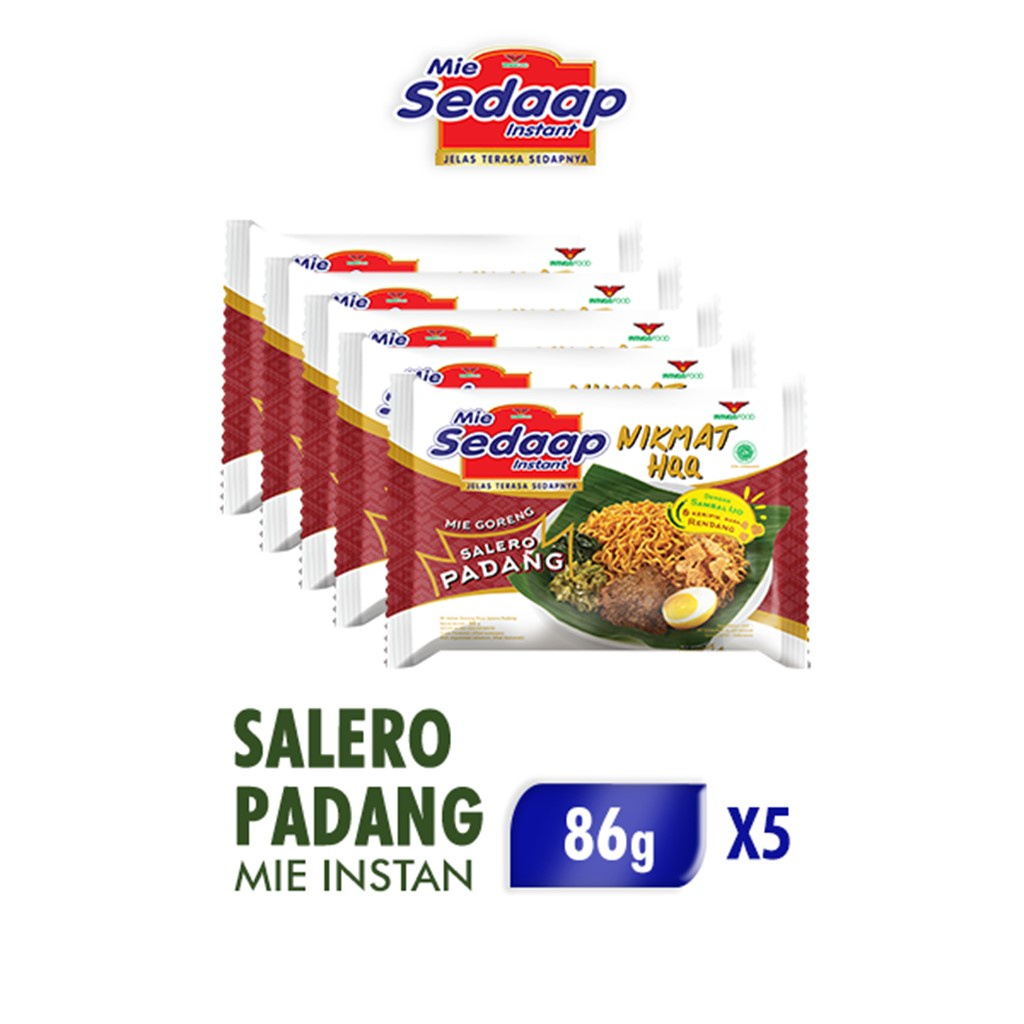 

Sedaap Mie Instant Goreng Salero Padang 86g 5pcs