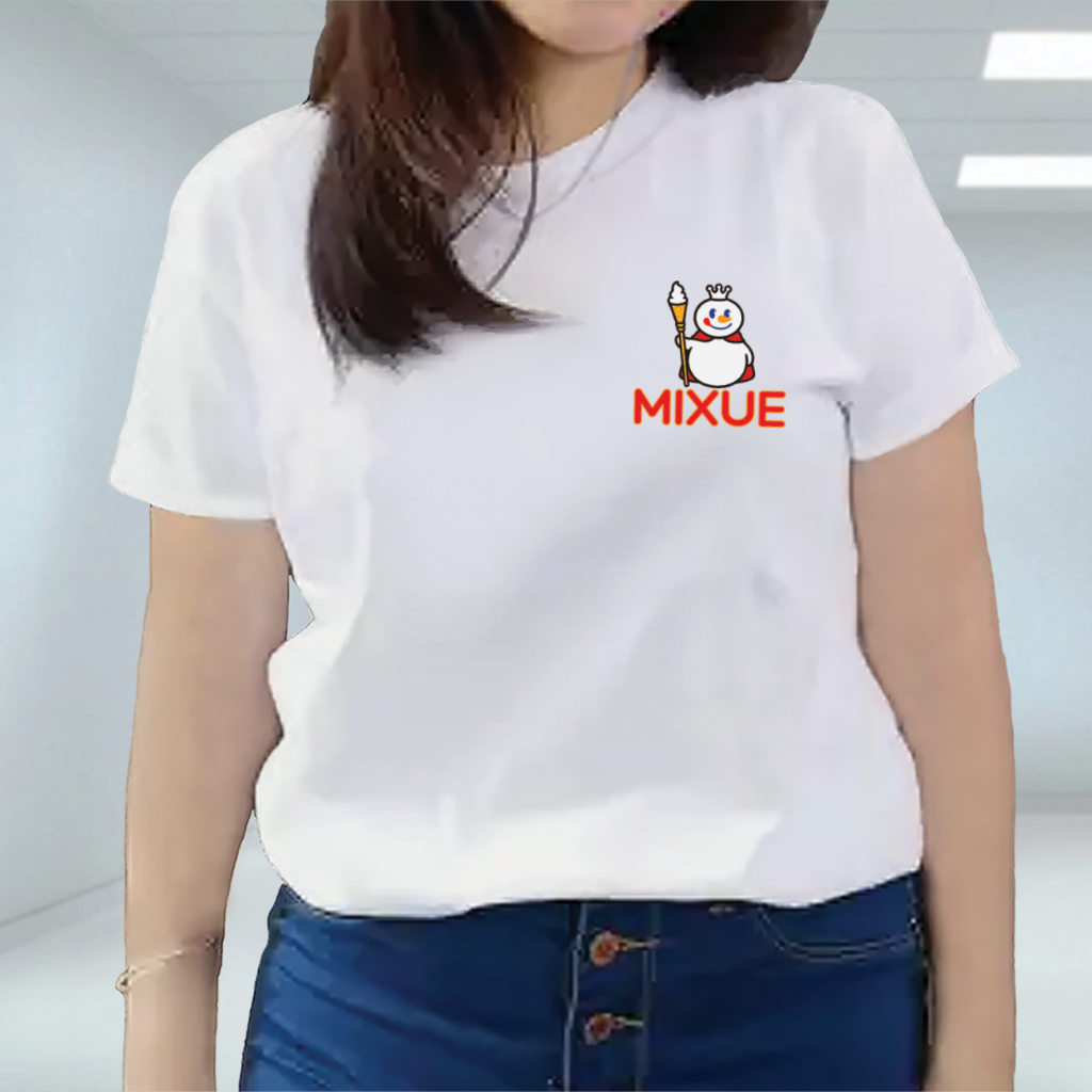 Kaos T-Shirt Wanita Distro Katun Printing Premium/LOGO ES KRIM