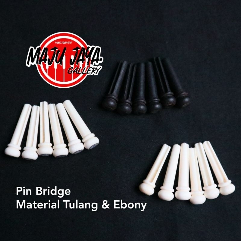 pin saddle sadel bridge gitar akustik elektrik TULANG BONE or EBONY High Quality