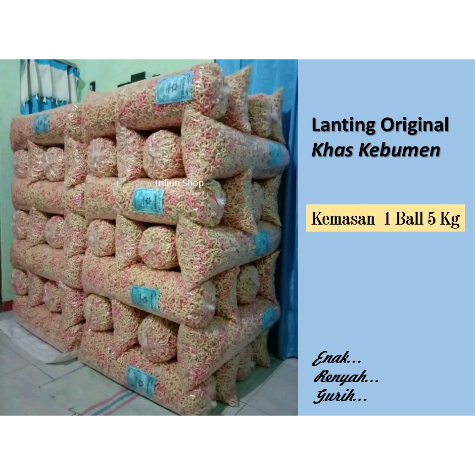 

TERLARIS! Lanting Singkong Kebumen Gurih Renyah/Klanting Singkong Cemilan Oleh-Oleh 1 Ball 5 Kg