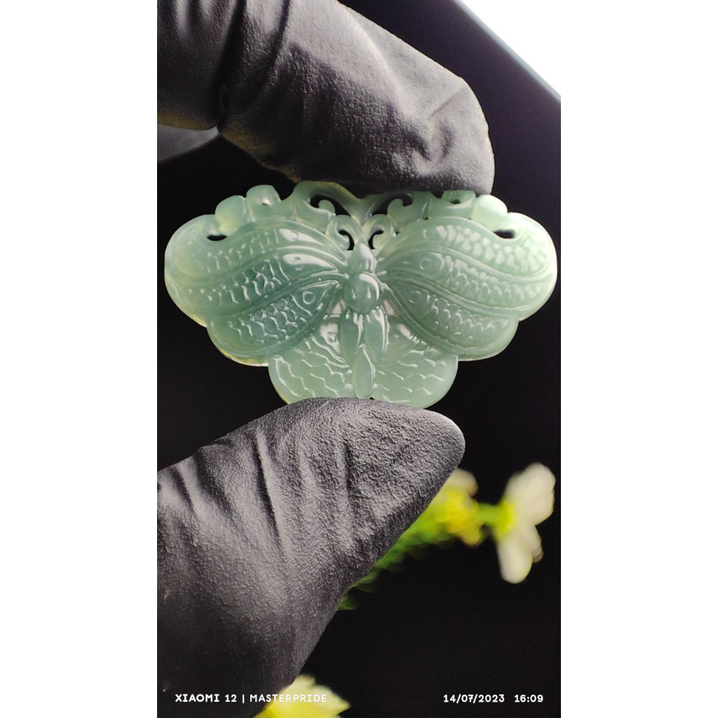 KALUNG LIONTIN BATU GIOK WANITA ASLI BURMA BERSERTIFIKAT TYPE A