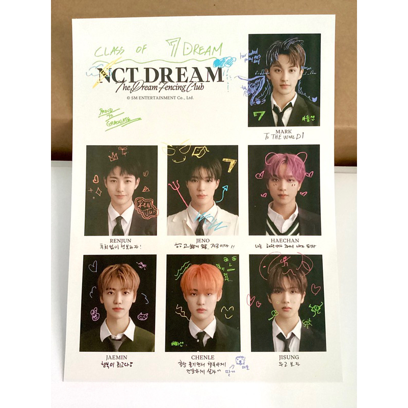 NCT DREAM FENCING CLUB DOCUMENT SG23 SEASON GREETINGS 2023