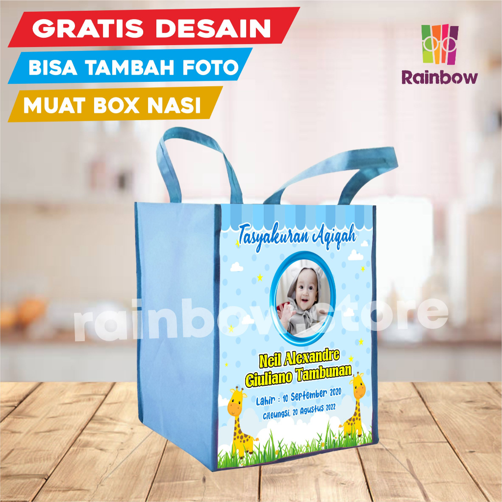 

Tas Aqiqah Anak / Tas Berkat / Goodie Bag Aqiqah / Tas Souvenir Aqiqah / Tas Aqiqoh / Tas Nasi Box
