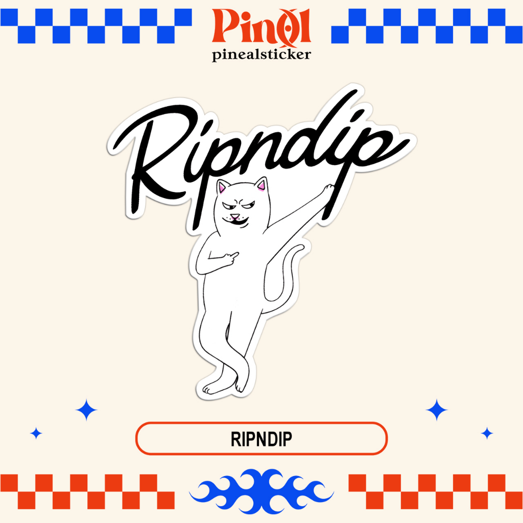 

Sticker/Stiker Skate "RIPNDIP 10" Bootleg