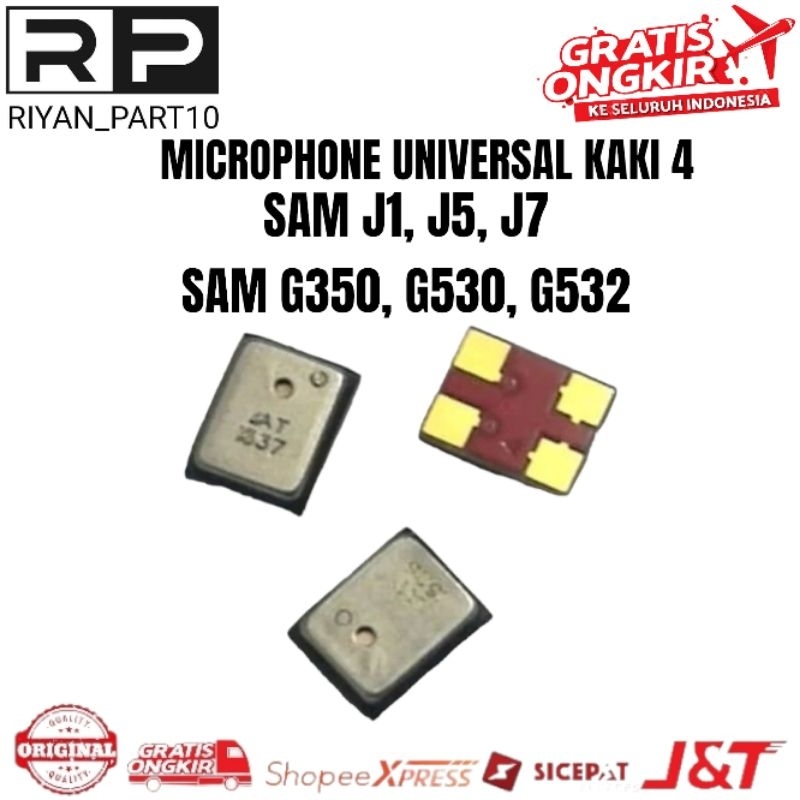Microphone Samsung Galaxy J1 J100, J5 J500, J7 J700, G530 Grand PRIME, G531 G532 J2 Prime Mic Kaki 4