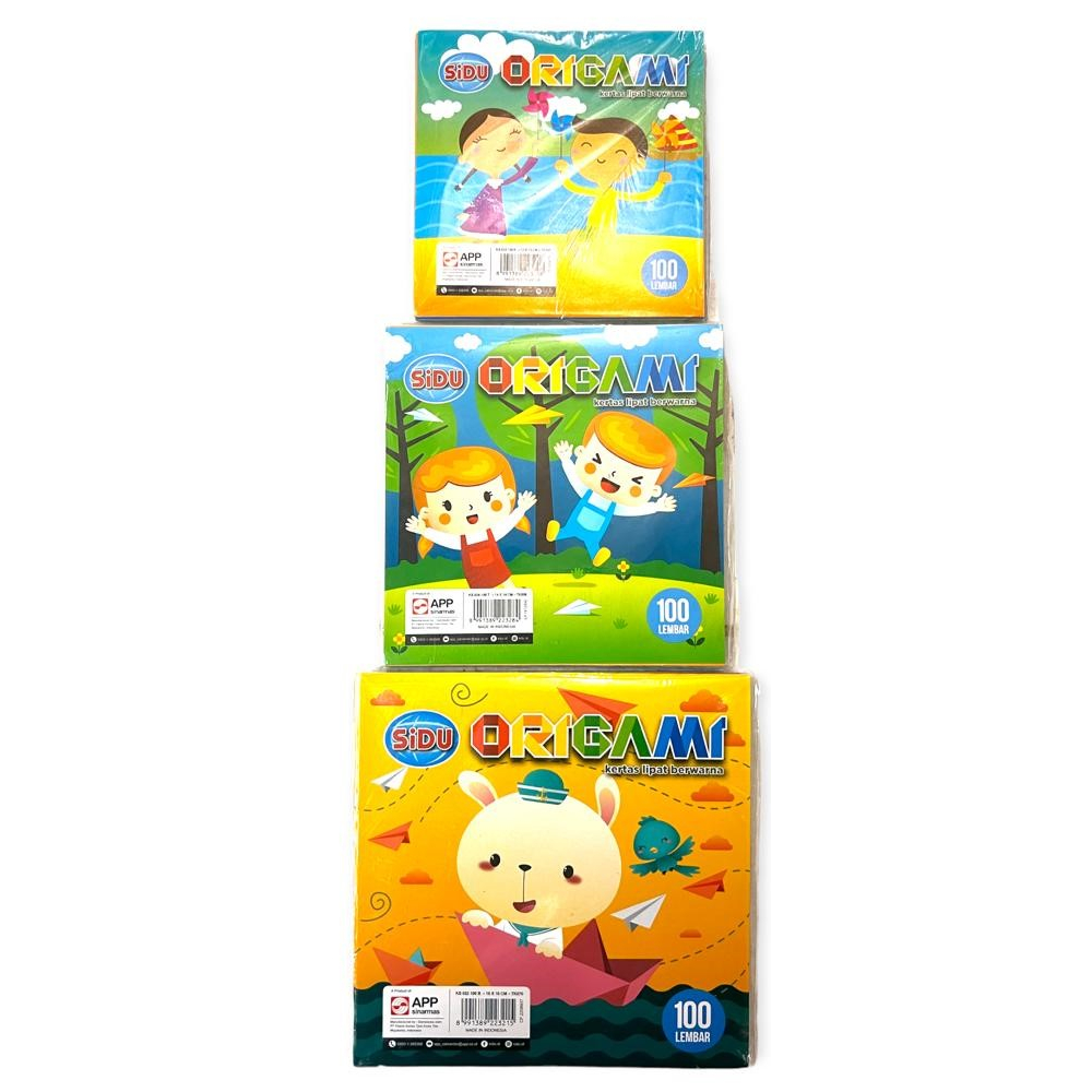 

Kertas Warna atau Origami Merk Sidu Isi 100 lembar
