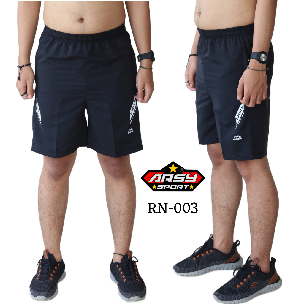 Arsy Sport - Celana Kolor Pria Running Parasut Resleting - RN003