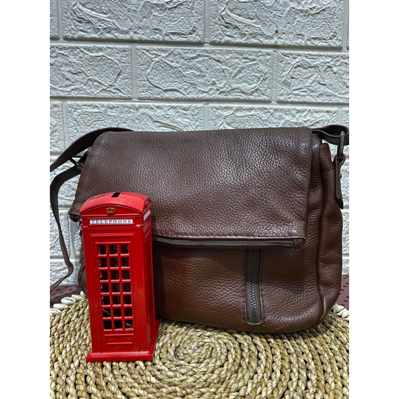 Tas kulit garut asli size M