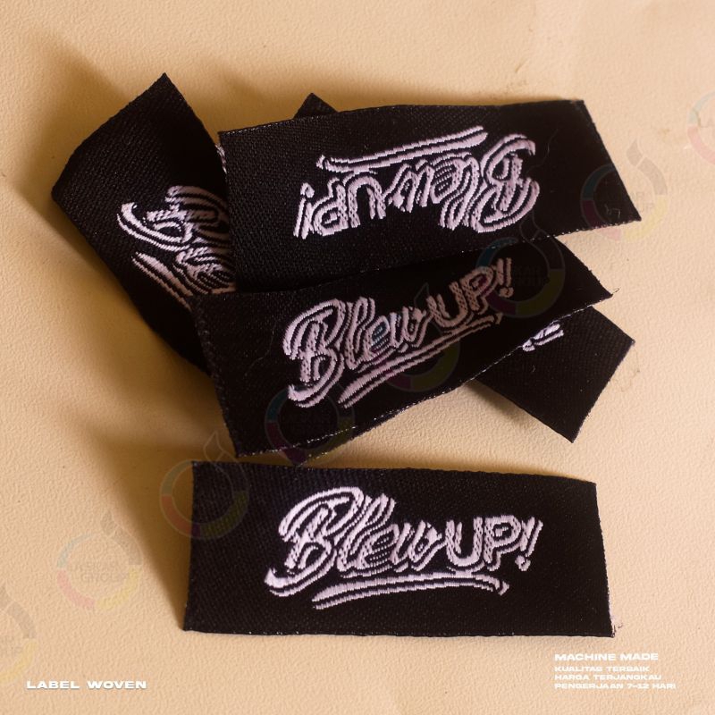 

label woven