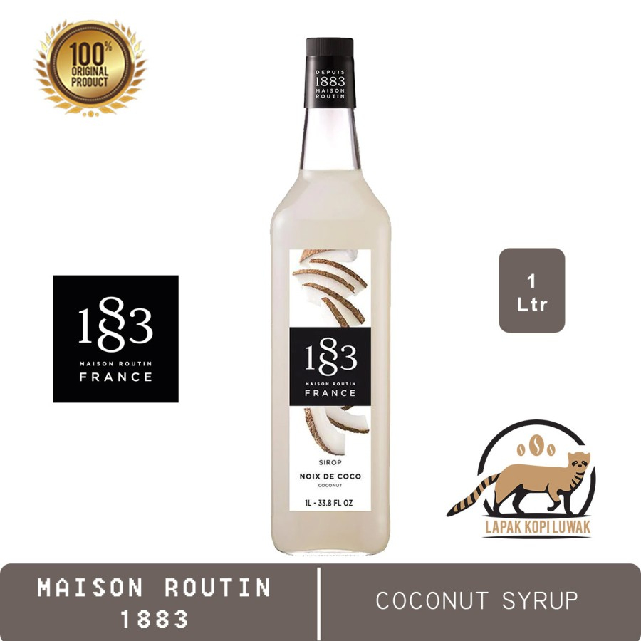 

Coconut Syrup merk 1883 Maison Routin