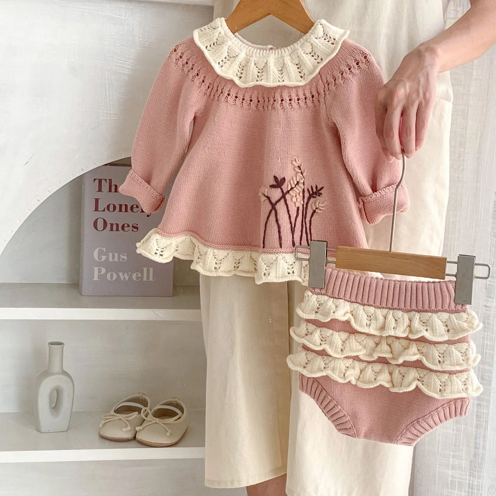 ALEXAKIDSWEAR - Kaelie Knit | Sweater Cardigan | Sweater Rajut Bayi | Baju Rajut Bayi | Baju Bayi Im